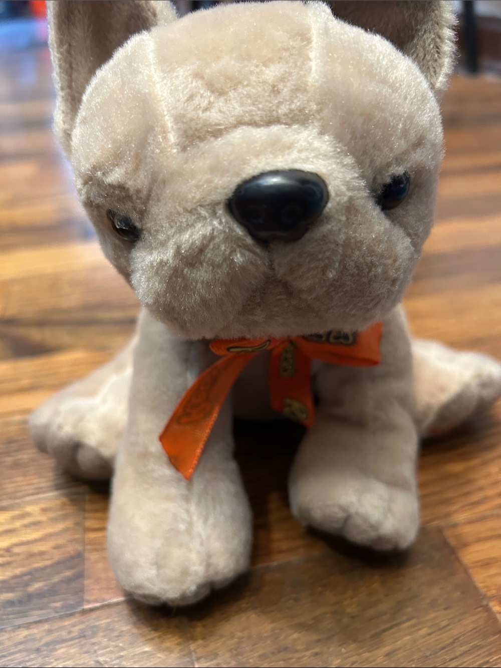 Reese’s Plush Beige Stuffy Toy with Orange Ribbon -